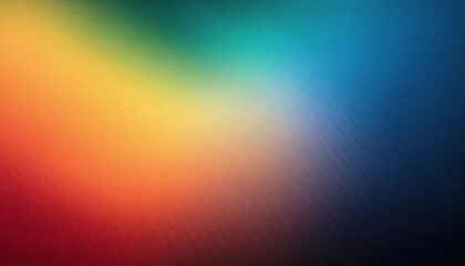 Dark Dynamic Gradient Color Spectrum from Deep Blue to Warm Yellow and Red. Vibrant Abstract Background with Smooth Transitions, Ideal for Modern Digital Designs Poster Presentation or Website Header