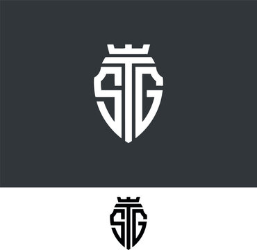 STG, TSG, TSG, monogram initial Letter Logo