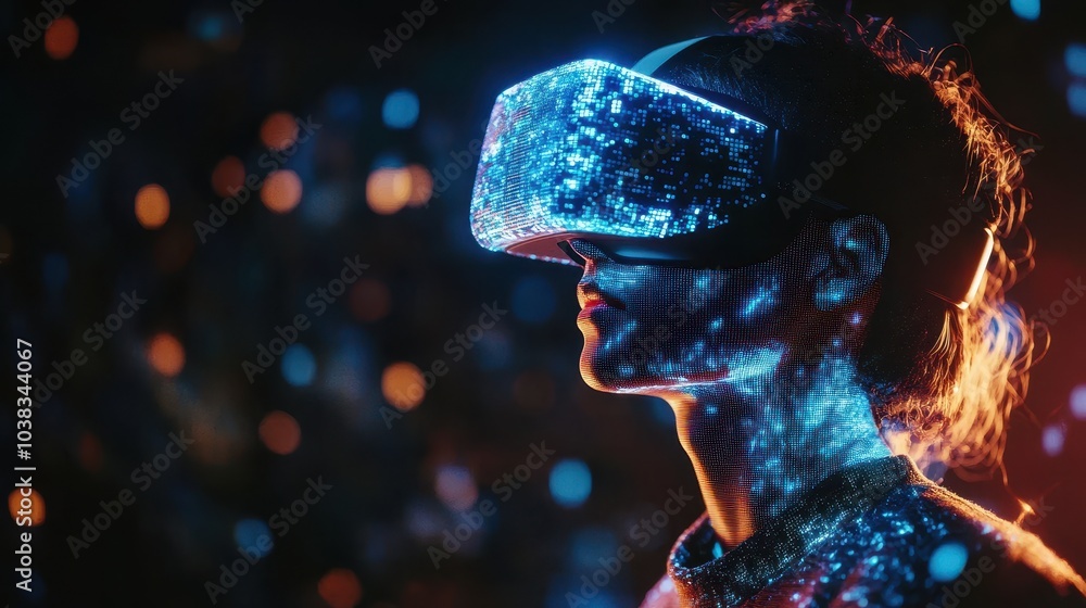 Poster conceptualization of the future of cyber metaverse, virtual reality, virtual worlds, and virtual rea