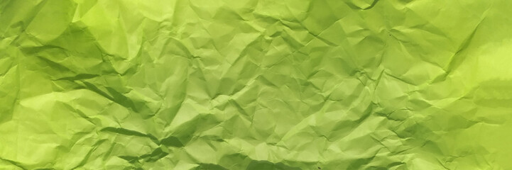 Wrinkled crumpled square paper sheet texture background realistic vector illustration. Parrot green crumple paper illustration.