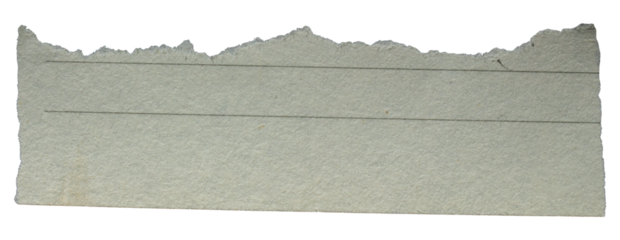 Ripped lined paper torn edges with transparent background png paper tear