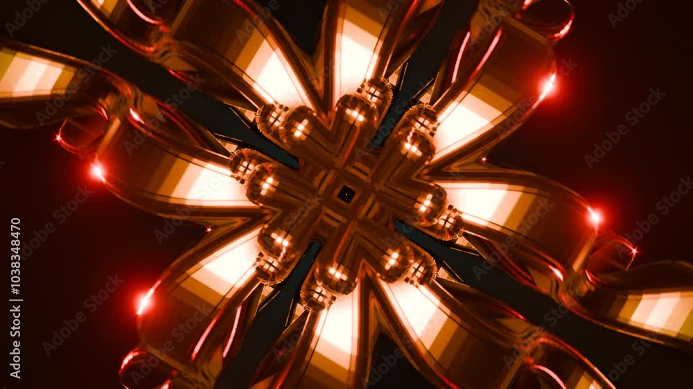 Poster a colorful, vibrant 3d neon pattern designed for parties and dynamic vj backdrops.