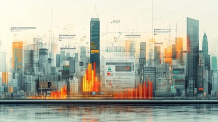 Illustration Digital wallets for informal sector workers in professional colors