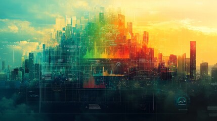 Fototapeta premium Ethical AI in Finance Professional Versatile and Sophisticated Concept