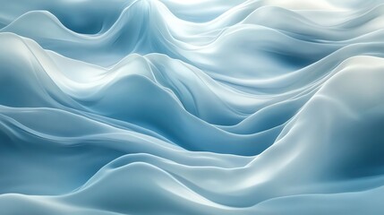 Fototapeta premium Gentle Waves of Blue and White Swirl in Harmony