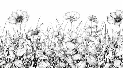 Naklejka premium Adult colouring book page