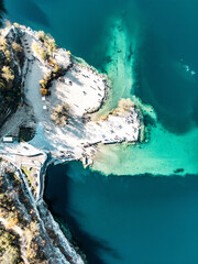 Swimming and paddling pools on Zakrzówek lake. Krakow, cracow, poland 
