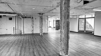 Setting up a large interior space