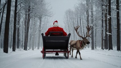 Santa Claus embarks on a festive journey tonight