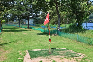 스포츠 시설, 잔디와 파크골프장 풍경