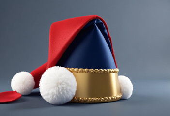 a photo of red Christmas hat made with generative AI