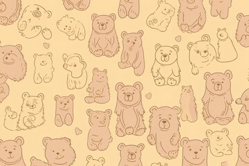 seamless pattern with cats