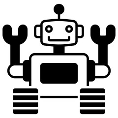 Robot  Icon Element For Design