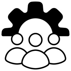 Team Management  Icon Element For Design