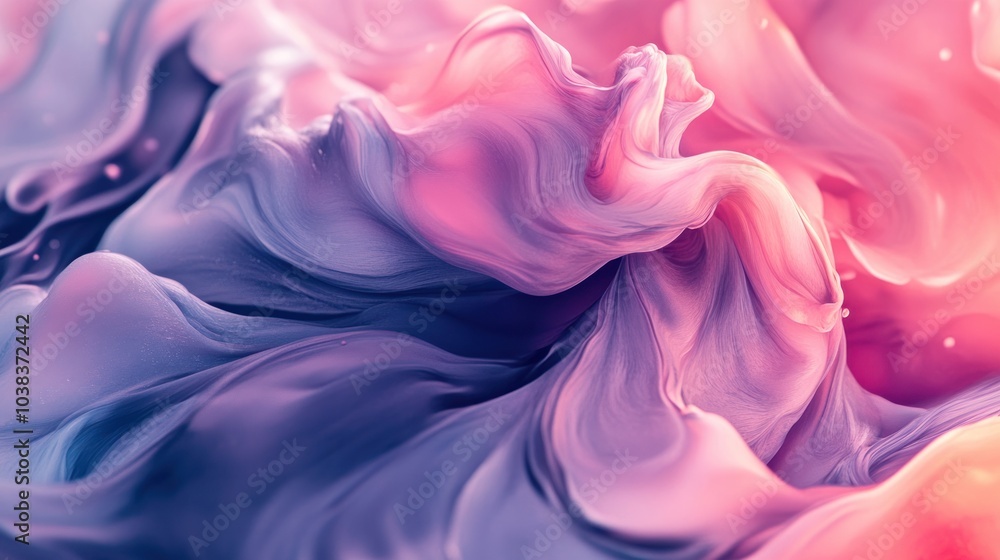Poster abstract art background with layers of color and fluid movement