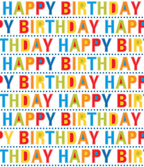 colorful birthday seamless pattern design