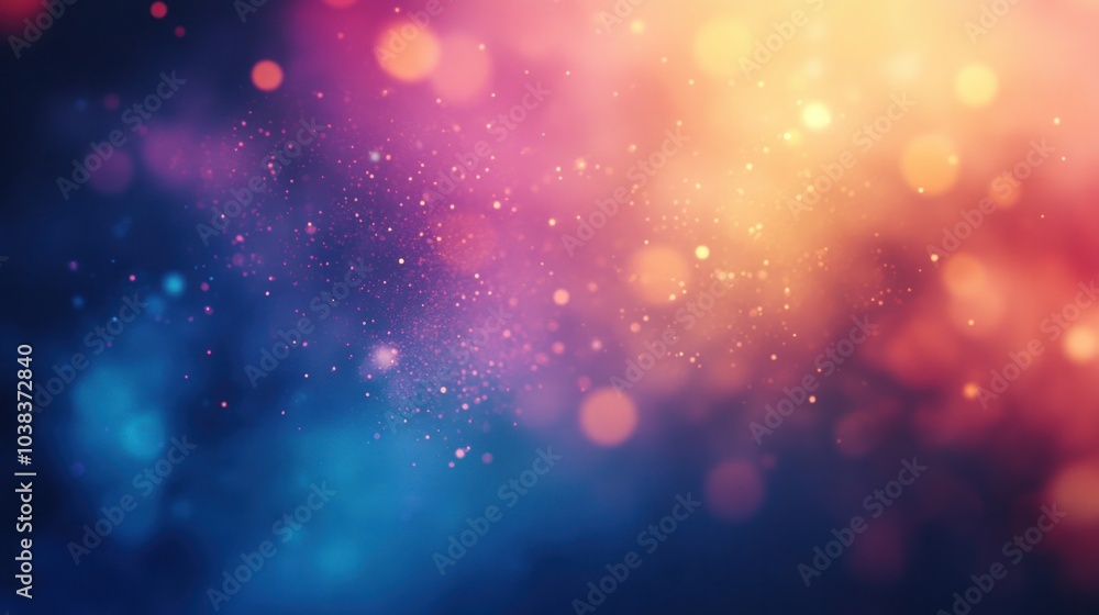Poster Abstract blurred background with soft transitions and colorful effects