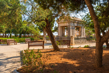 Hastings public gardens in Valletta, Malta.
