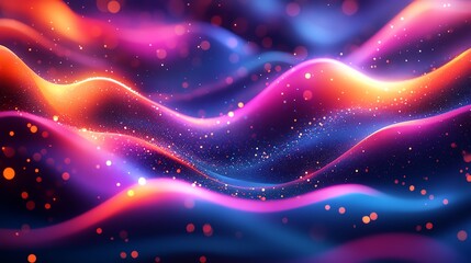 Colorful waves of light and texture.