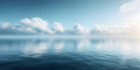 Obraz premium Sparkling sea, tranquil and beautiful water surface, mobile wallpaper, computer wallpaper, background