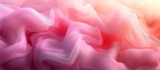 Obraz premium Soft pink and peach abstract background with flowing texture.