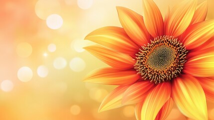 Obraz premium Colorful Abstract Sunflower Illustration
