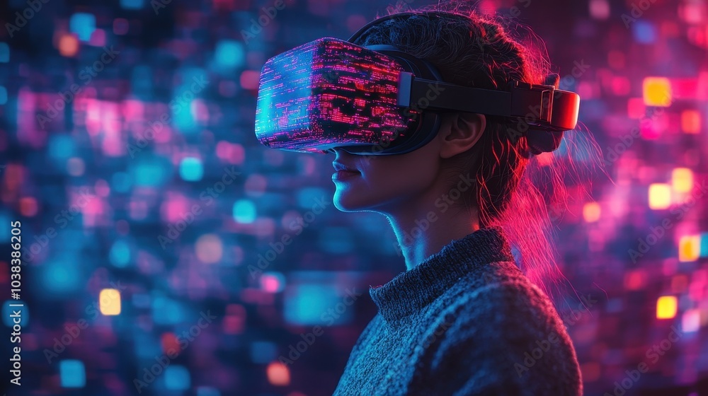 Poster conceptualization of the future of cyber metaverse, virtual reality, virtual worlds, and virtual rea