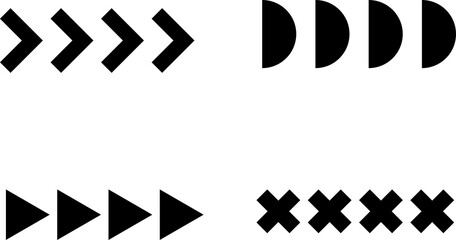 Colorful basic geometric shapes, arrows, brush drawn bold squiggles. Various childish doodle grunge elements. Punk girly style hearts, spirals and naive geometric figures. Vector collage elements.