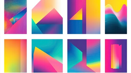 Abstract geometric shapes and gradients in vibrant colors create a modern and dynamic visual.