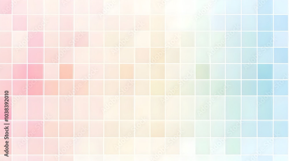 Poster soft pastel grid pattern abstract background for branding or business design