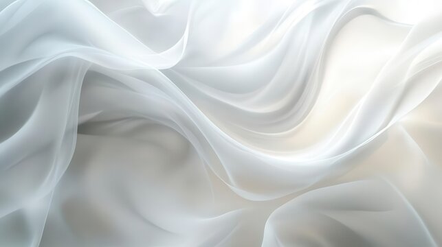 abstract background in white tones, smooth gradients and soft textures creating a sense of tranquility and minimalism, ideal for conveying serenity and simplicity