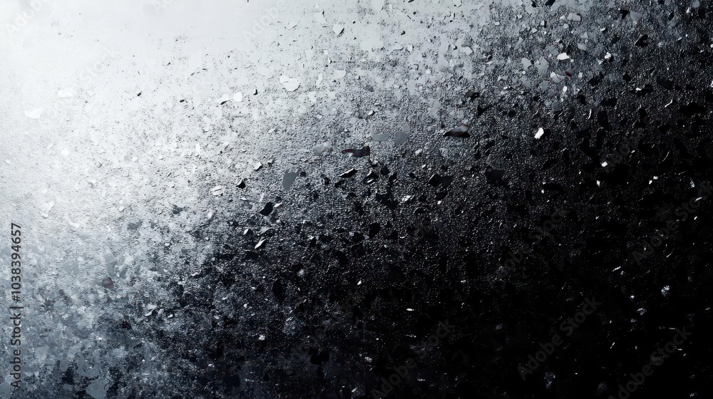Poster abstract gradient background featuring a blend of grainy textures in shades of grey, black, and whit