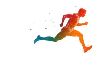 A silhouette illustration of a woman jumping in the air on the beach, capturing the spirit of fun and competition in sports