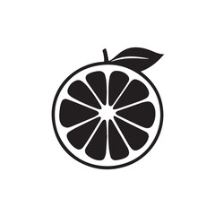 Grapefruits In cartoon, hand-drawn flat style. image for social media, websites and UI. Isolated 2D vector design in logo, icon, sketch style, simple line vector, single color. AI Generative Art.