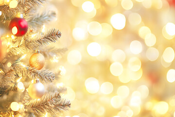 Obraz premium Christmas lights blurred background