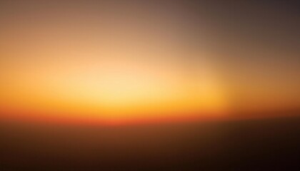 Expansive Golden Twilight Horizon with Soft Gradient Glow. Minimalist Depiction of Nature's Tranquil Sunset Transition for Meditative, Calm, and Serene Visual Themes