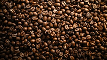 Obraz premium Roasted coffee beans background