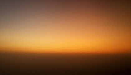 Expansive Golden Twilight Horizon with Soft Gradient Glow. Minimalist Depiction of Nature's Tranquil Sunset Transition for Meditative, Calm, and Serene Visual Themes