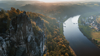 Ein Blick auf die Elbe