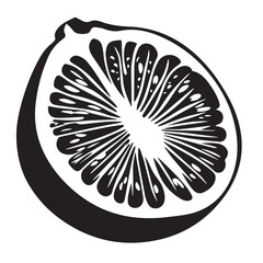 Kiwi In cartoon, hand-drawn flat style. image for social media, websites and UI. Isolated 2D vector design in logo, icon, sketch style, simple line vector, single color. AI Generative Art.