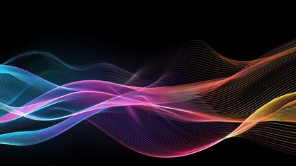 Abstract Colorful Waves