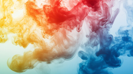  Kolorowy atrament wpuszczony do wody rozwija się w nieprzewidywalne wzory, jakby tańczyła w rytm niewidzialnej melodii. 