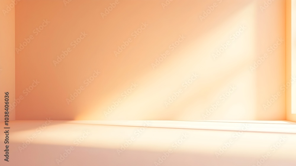 Poster warm peach gradient background with minimal empty space for text