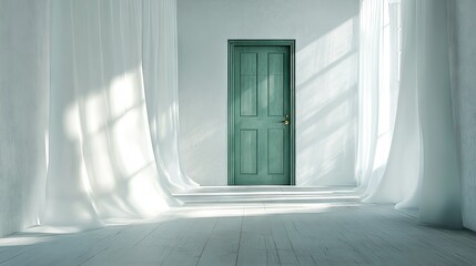 Fototapeta premium Elegant Hallway Illustration in Minimalist Style