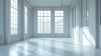 Obraz premium empty white room