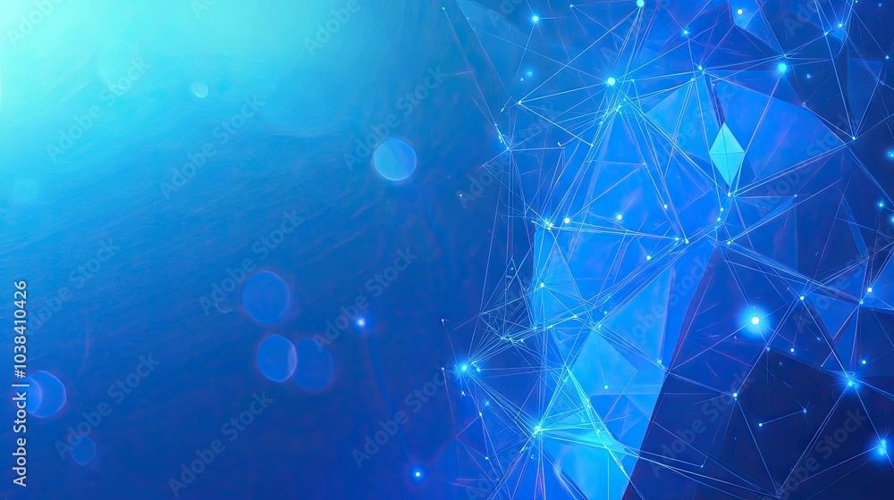 Poster abstract technology background with dynamic patterns