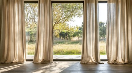 Fototapeta premium Contemporary Empty Room with Natural Light