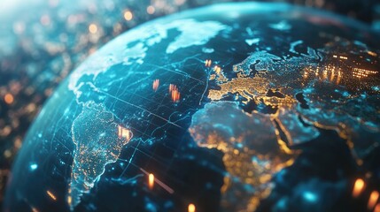 Stunning Visual of Business and Finance Global Landscape
