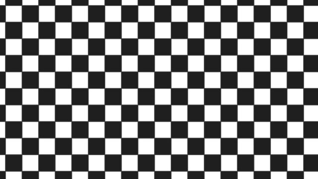 black and white checkered background