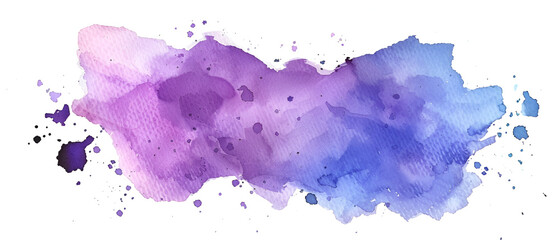Obraz premium Abstract ink background painted by brush ,colorful watercolor isolated white background ,Abstract colorful watercolor on white background